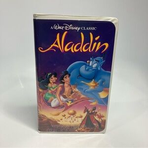 Walt Disney‎ Aladdin VHS tape Black Diamond Collection 1993